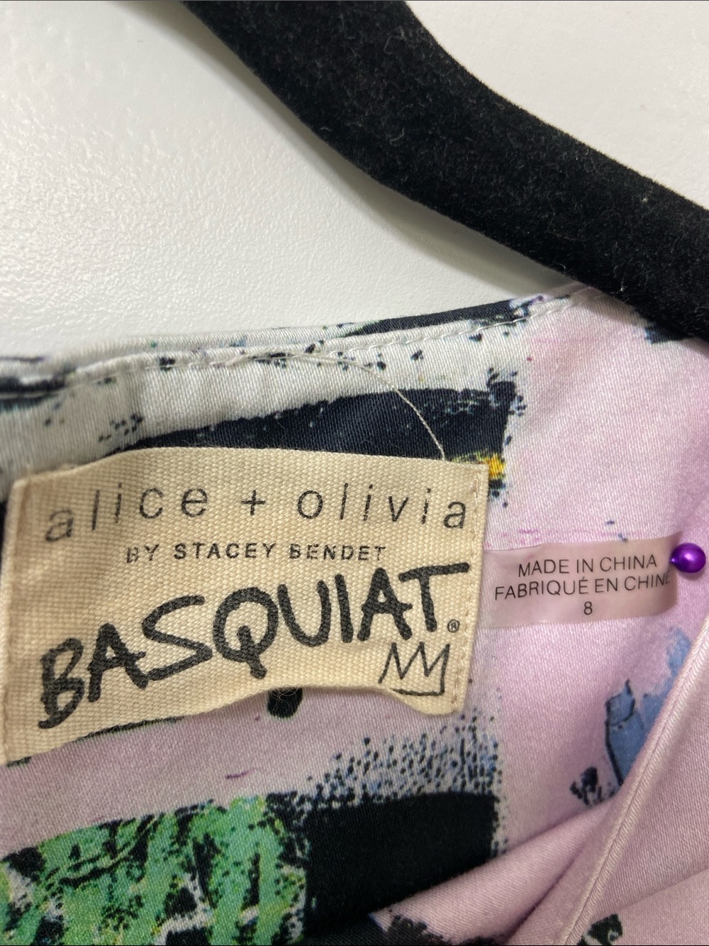 Alice + Olivia Basquiat Sleeveless Multicolored Printed Shift Dress - .Size-8 - Picture 10 of 12